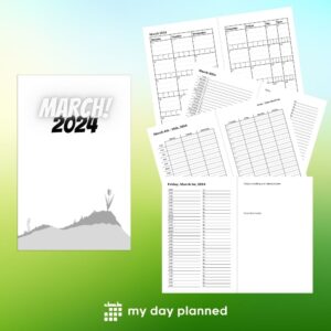 March 2024 Daily Booklet Agenda - Growing